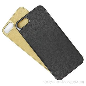 PC case with PU leather on back, for iPhone 5s, PC is with UV coating